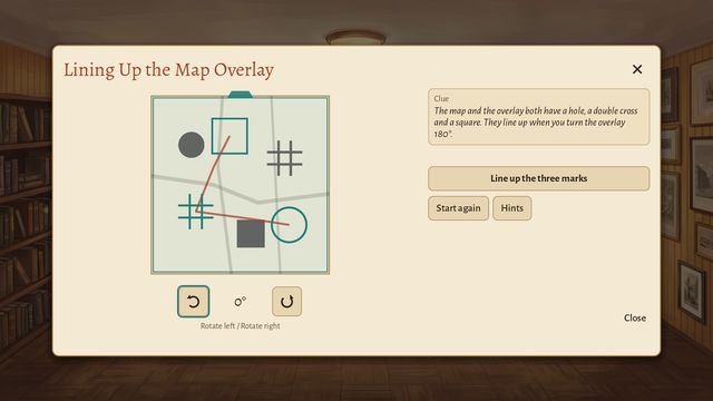 A puzzle: a transparent overlay over an old map